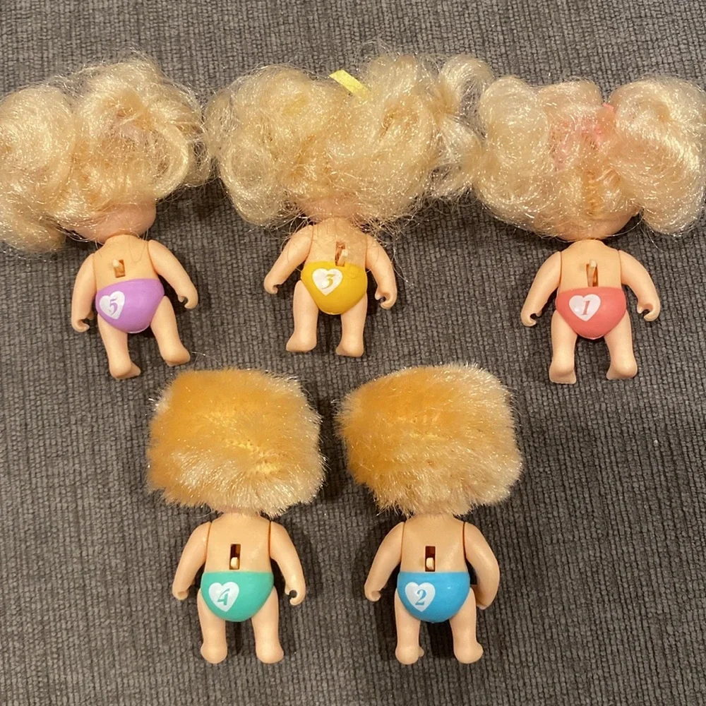 Vintage 1992 Tyco Quints Dolls - Blonde Hair     toy toys kids girls babies doll